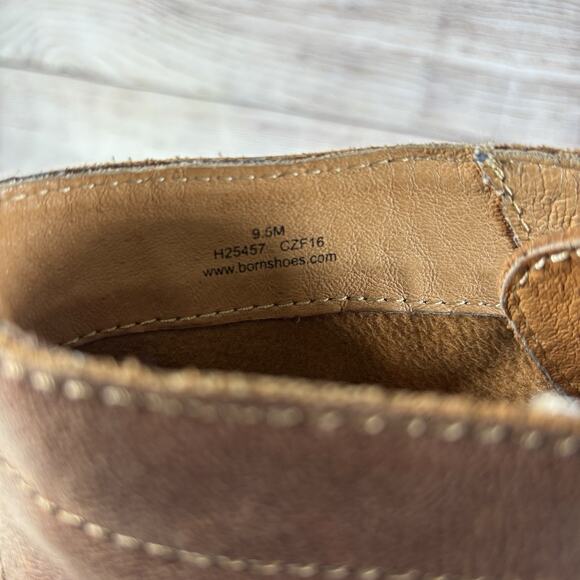 Born Harrison Mens Size 9.5 M Brown Leather Chukka Boots H25457 Lace Up Anchor main image 5
